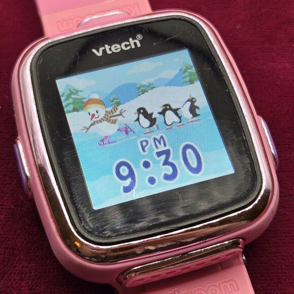 VTech Kidizoom Smartwatch For Kids Girl's Pink Touch Screen Interactive Learning - Picture 1 of 10